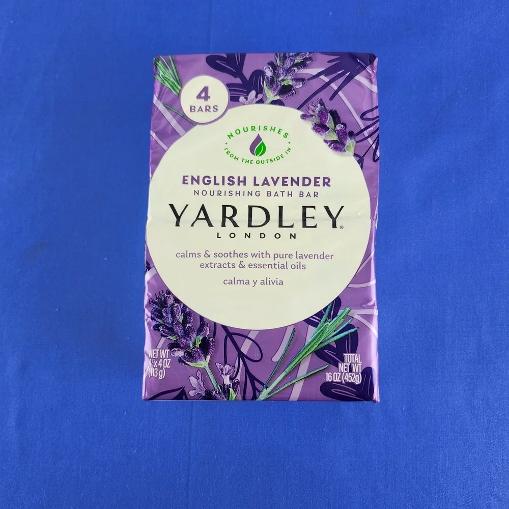 Pack OF 4 Sealed Yardley‎ English Lavender Bar Soap Yardley London Bars 4.25 oz